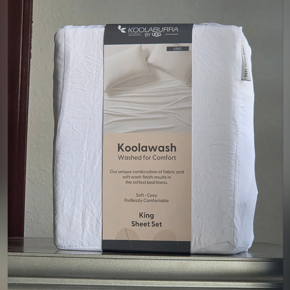 Koolaburra King Sheet Set - White - Picture 2 of 2